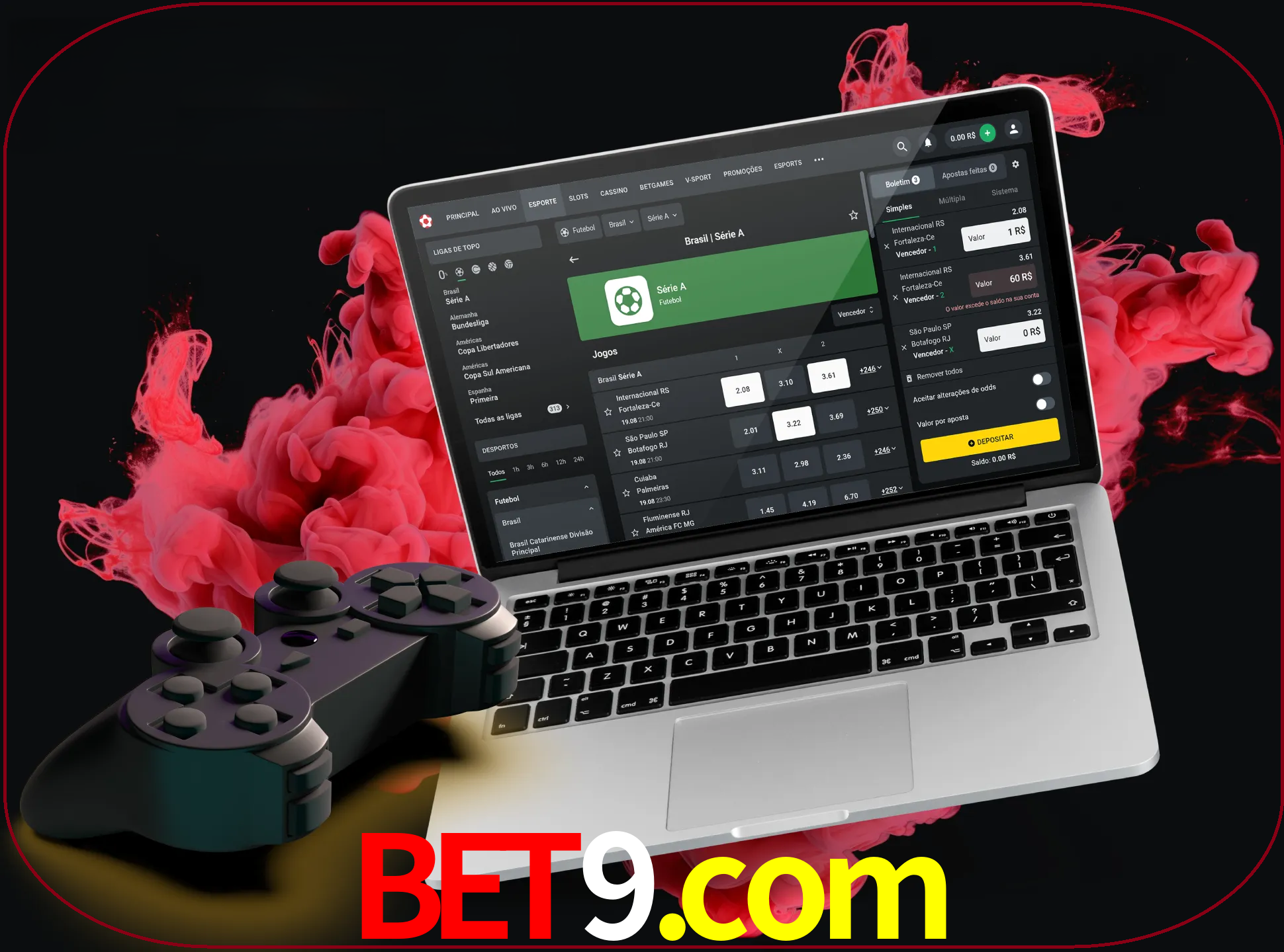 Visite a secção especial de jogos de vídeo em bet9 para descobrir em que jogos pode apostar e ganhar muito dinheiro.