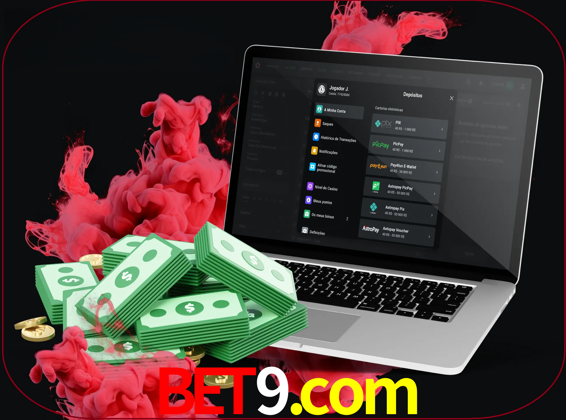 Para efetuar um depósito na sua conta bet9, basta escolher o método de depósito e especificar o montante.