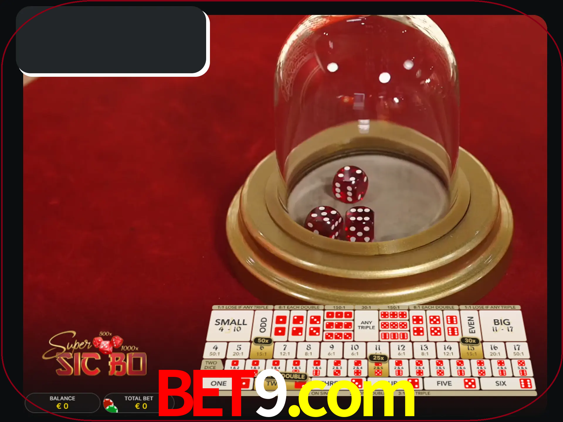 Deixe os dados ao seu lado nos jogos da Sic Bo.