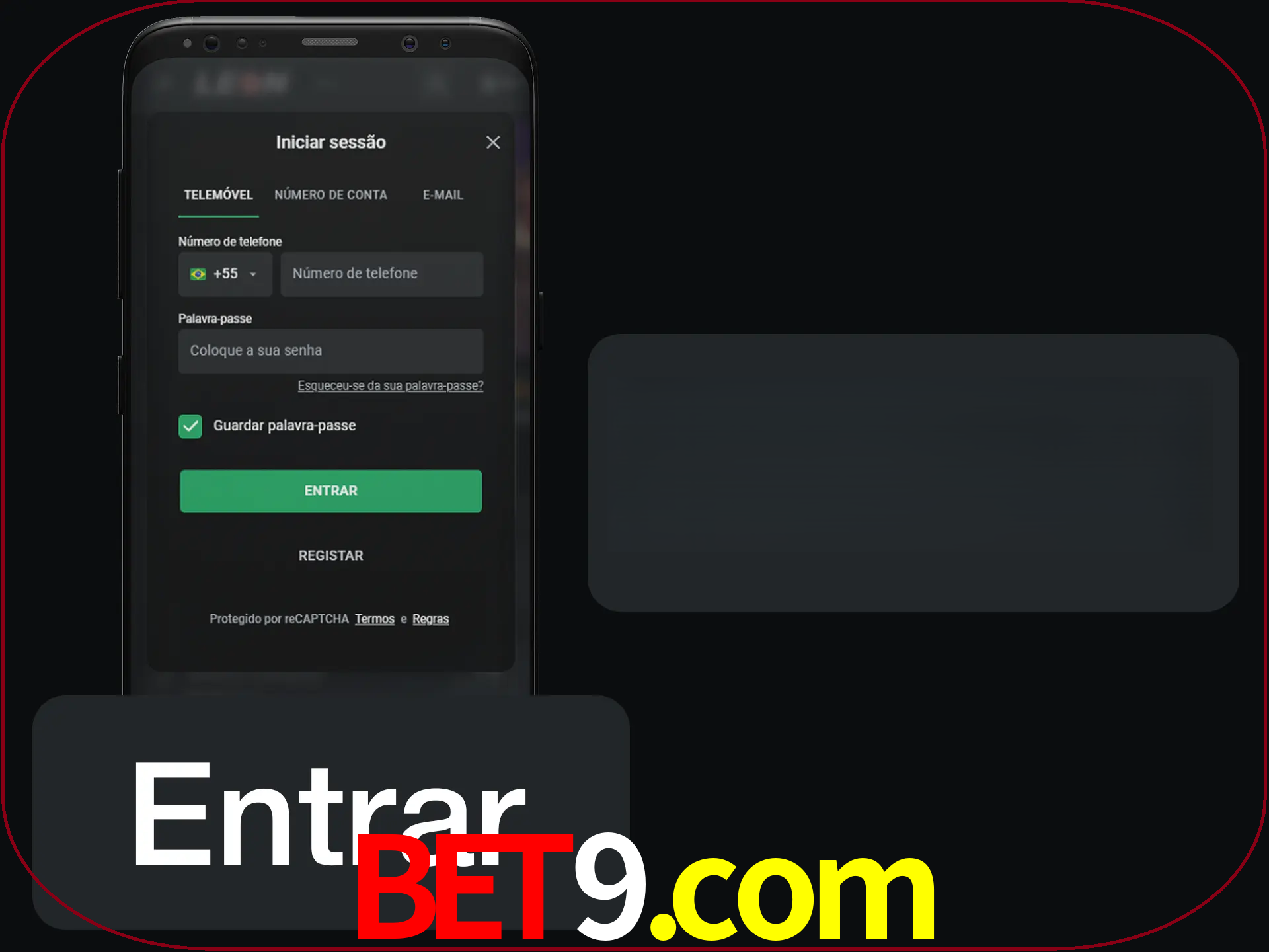 Faça o login para começar a apostar e jogar no cassino.